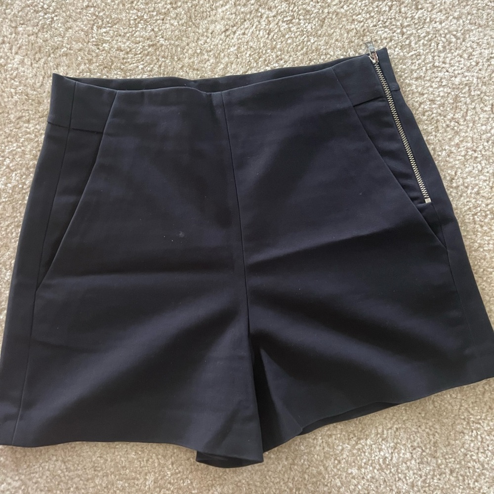Zara Black High Waist Shorts